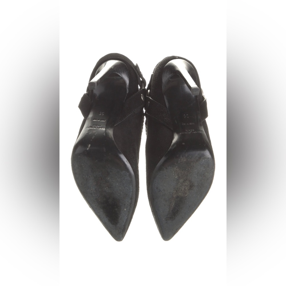 Saint Laurent
Leather Colorblock Pattern Slingback Pumps Size: IT 36 - Picture 5 of 7